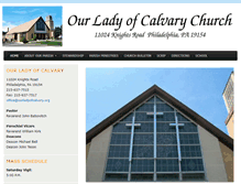 Tablet Screenshot of ourladyofcalvary.org